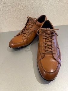 * beautiful goods large . made shoes original [ leather sneakers ]26cm Brown *