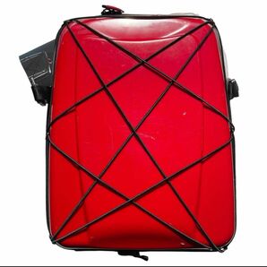 【訳あり】ヒデオワカマツ　スーツケース 20L 赤 ソフトキャリーケース