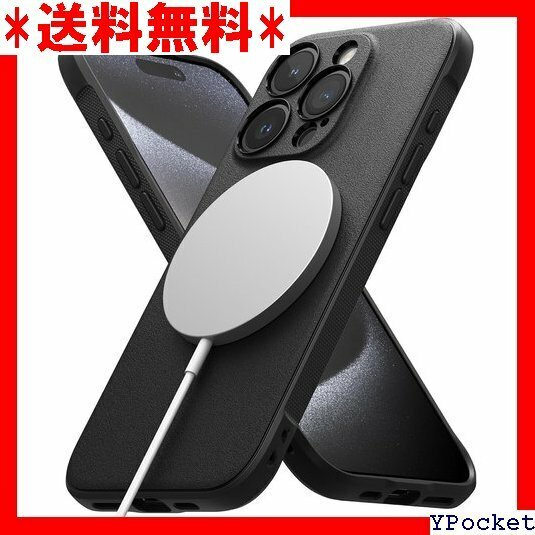 人気商品 Ringke iPhone15Pro ケース ストラッ ロ - Onyx Magnetic ブラック Black 55
