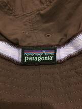 パタゴニア ハット L ナス紺 パープル NAVY 帽子 キャップ バケット patagonia ブラックバナナ サーフブリム パタロハ オールド ビンテージ_画像2