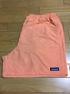 パタゴニア バギーズショーツ L パステルカラー 薄オレンジ ショーツ ハーフパンツ サーフ Patagonia USA タグ パタロハ surf パタロハ 海