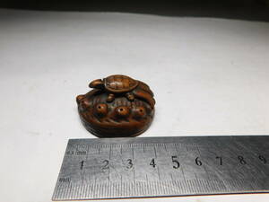  hill black finest quality the first soup goods era tree carving .. turtle netsuke less scratch rare article selling out 
