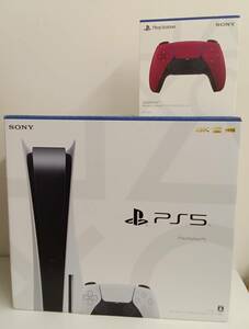 NO1409-1410 PlayStation5 本体 ディスクドライブ搭載モデル★825GB★CFI-1000A01+PS5コントローラーCFI-ZCT1J