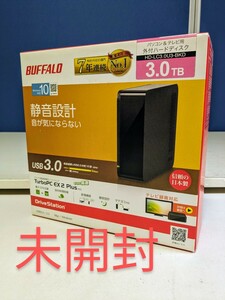 5295 Buffalo HD-LC3.0U3-BKD new goods unopened USB3.0 attached outside HDD HD-LCU3-D series 3TB black 