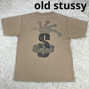 old stussy クラウン　USA製　Tシャツ　90s XLサイズ　白タグ