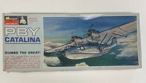 送料510円〜 希少 未組立品 当時物 MONOGRAM モノグラム 1/96 PBY-5A カタリナ アメリカ海軍　ヴィンテージ プラモデル　昭和 レトロ