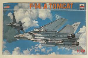 送料510円〜 希少 未組立品 1988年 初版 ESCI エッシー/ERTL アーテル 1/72 グラマン F-14A トムキャット アメリカ海軍艦上戦闘機