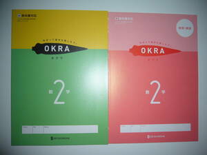 新学習指導要領対応　OKRA　オクラ　数学　2　啓　別冊解答・解説 付　啓林館の教科書に対応　ねばって途中も楽しもう。 2年　正進社