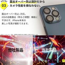 ★送料無料★ 超お得な2枚セット! iPhone 11 Pro 専用設計 カメラ レンズ カバー 保護 フィルム 旭硝子 全面保護 飛散防止 白飛び防止_画像4