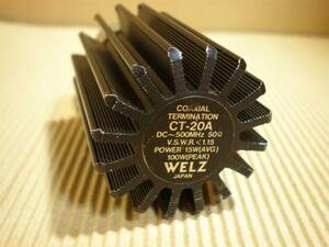 ■ WELZ ダミーロード CT-20A DC～500MHz 50Ω ■