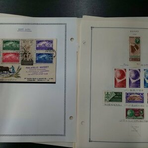 0502F04 外国切手 エジプト 1944～ 使用済み混在 ＊台紙に貼りつき有 詳細は写真でご確認くださいの画像4