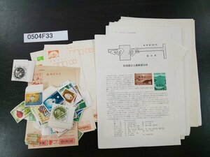 0504F33 【みほん】日本切手　国立公園　記念切手　万国博覧会　郵便はがき等　みほん切手まとめ