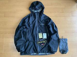 モンベルmont-bell 訳あり ストームクルーザージャケット ブラック GORE-TEX ゴアテックス アウトドアレインウェア1128531