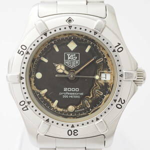 タグホイヤー 2000 プロフェッショナル デイト 200M TAG HEUER 962.013 4.95 クォーツ シルバー グレー文字盤 腕時計[1101077W20-AH7