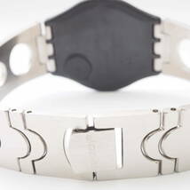 スウォッチ 951 5.8×1.6 1.55V Swatch SWISS クォーツ ブラック×シルバー文字盤 メンズ 男性 腕時計[Pa1548-BL8_画像3