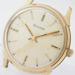 ブローバ N1 11ANC BULOVA 17石 SS 手巻き ゴールド ボーイズ 男女兼用 腕時計 フェイスのみ[H887643-AQ6