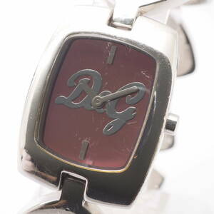 ドルチェ＆ガッバーナ タイム DW0109 DOLCE＆GABBANA D&G TIME SS クォーツ ピンク系文字盤 レディース腕時計[72AA-AX2