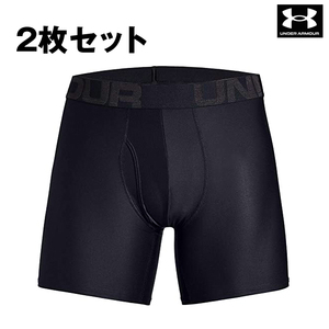 [アンダーアーマー] トレーニング アンダーウェア UAテック 6インチ メンズ Black XXL 2枚組