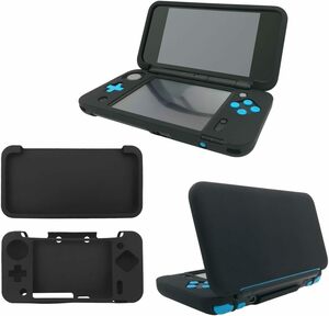 ブラック BLUEHOOSYOO New2DSLL カバー 任天堂 Newニンテンドー2DS LL対応 シリコン保護カバー 衝撃吸