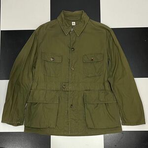 美品 KAPTAIN SUNSHINE safari jacket 36 オリーブ カーキ ミリタリー キャプテンサンシャイン サファリ シャツ ジャケット S military