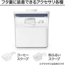 OXO(オクソー) 保存容器 プラスチック 密閉 1.0L ポップコンテナ スモールスクエア ショート_画像3