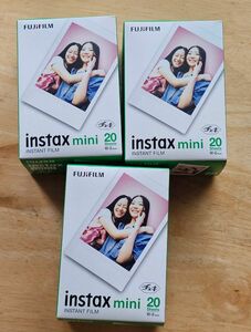 instax mini チェキフィルム 20枚 3パック 