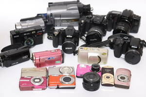 カメラ ビデオ まとめ Nikon COOLPIX B500 P500 SC1356 HDR-CX270V EX-Z3000 DSC-QX10 等 Canon SONY RICOR OLYMPUS 画像参照 現状販売