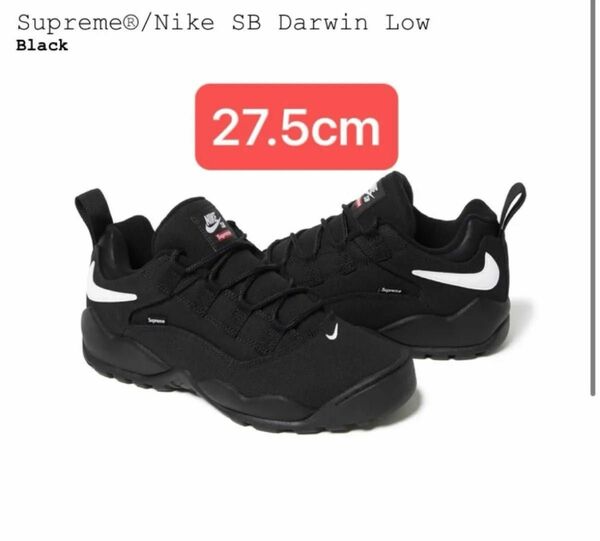 Supreme Nike SB Darwin Low Black シュプリーム ナイキ ダーウィン 黒 27.5cm US9.5