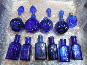戦前　コバルトブルー　小瓶　神薬6個+香水系5個　計11個