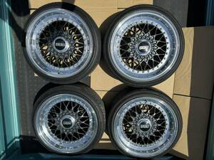 超美品！激レア！深リム！BBS RS070 PCD100 7J+16 4穴