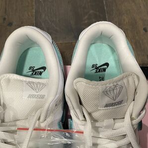 未使用 Nike SB Dunk Low White Tiffany ナイキ ダンク ダイアモンド BV1310-100の画像5