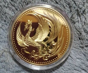  Japan gold coin Phoenix .. .. phoenix heaven .. under . immediately rank memory memory medal luck with money fortune . better fortune medal gi The 8