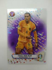 TOPPS 2023 PRISTINE Road to UEFA EURO 2024 BASE No.111 VIRGIL VAN DIJK PURPLE PARALLEL 61/99 特価 フィルジル ファン ダイク