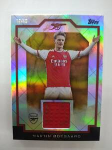 TOPPS 2023-24 ARSENAL TEAM SET MH-MO MARTIN ODEGAARD MARBLE HALLS RELIC CARD GOLD PARALLEL 18/49 特価 ウーデゴール ウデゴー