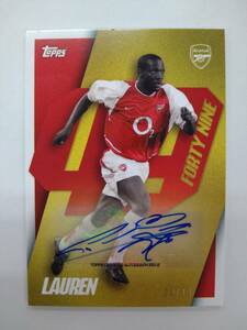 TOPPS 2023-24 ARSENAL TEAM SET CG-LA LAUREN CAST IN GOLD AUTOGRAPH 29/49 特価 ローレン ラウレン エタメ マイヤー 直筆サイン AUTO