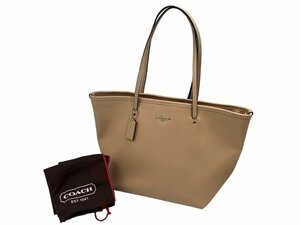 美品 COACH コーチ バッグ トートバッグ レディース ベージュ F34103 ブランドバッグ かばん 手持ちバッグ お出かけバッグ 会社用かばん OL