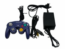 Nintendo ニンテンドー 任天堂 ゲームキューブ GAMECUBE テレビゲーム機 ホビー DOL-001 本体 コントローラー付き バイオレット_画像10