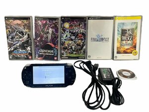 美品 SONY ソニー PSP プレイステーションポータブル カセット 6種 セット ゲーム機 PSP-1000 ガンダムバトルユニバース 魔界村 三国無双