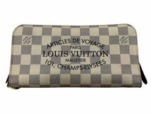 louis vuitton ルイ・ヴィトン ダミエ・アズール ポルトフォイユ・アンソリット N63221 長財布 アズール 本体 ブランド ウォレット 箱付き_画像2