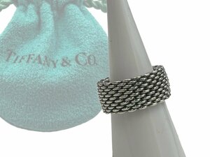 Tiffany&Co. ティファニー リング 指輪 925 シルバー サマセット 約16号 本体 アクセサリー ブランド 保存袋付き コレクション お洒落