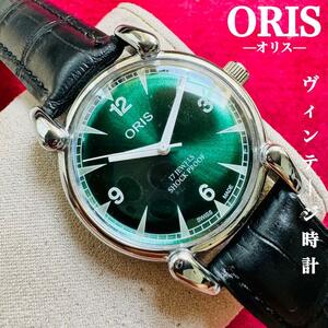 ORIS/ Oris *[ подготовлен ] очень красивый товар * работа товар / Vintage / Швейцария / 17J/ мужские наручные часы / античный / автоматический механический завод / аналог / кожа ремень 259