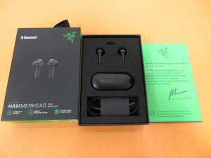 171)ジャンク Razer Hammerhead True Wireless RZ12-02970100-R3A1 ワイヤレス ゲーミングイヤホン 