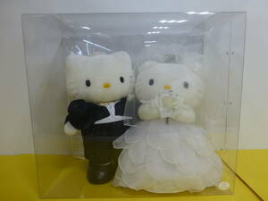 110) katsura tree . beautiful Hello Kitty & Daniel BIG wedding dress soft toy Sanrio 2003 collaboration 