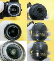 165)Nikon ニコン D5300 ダブルズームキット2 BLACK/Nikon AF-S DX NIKKOR 18-55ｍｍ 1:3.5-5.6・55-200mm 1:4-5.6 G VRⅡ 現状品_画像9