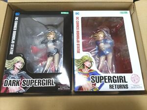 未開封 DCコミックス美少女 スーパーガール リターンズ ダークスーパーガール フィギュア 2体セット
