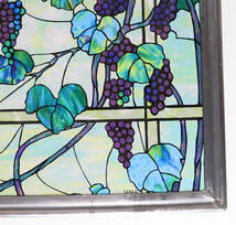 ルイス・C・ティファニー ヴィンテージ ステンドグラス 葡萄の木 メトロポリタン美術館収蔵 ブドウ グレープバインパネル グラスマスターズ_画像5