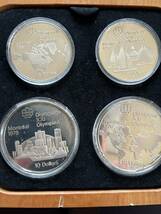 カナダ モントリオール オリンピック 記念プルーフ 銀貨　10ドル２枚 5ドル２枚　銀貨4枚セット⑤_画像1
