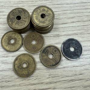 ★日本古銭 硬貨 小型5銭白銅貨1枚 5銭アルミ青銅貨24枚 合計25枚セット★PM56の画像1