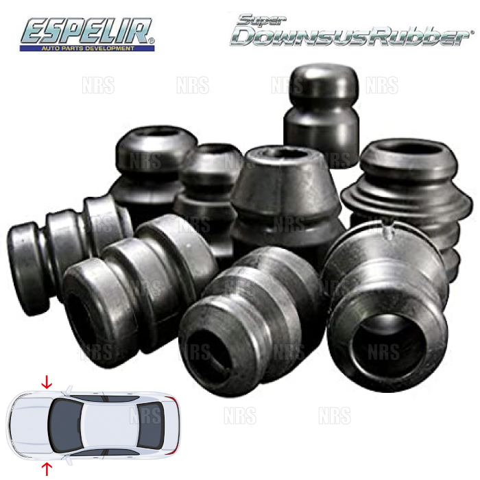 ESPELIR エスペリア スーパーダウンサスラバー (フロント) XV GT3 FB16 H30/10~R2/9 4WD車 (BR-6934F
