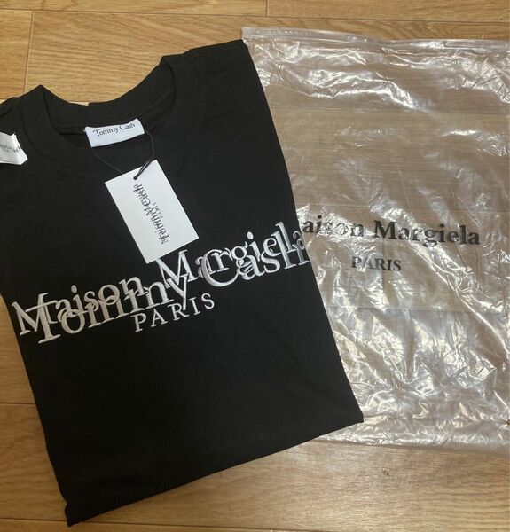 ★ 送料込み★新品未使用★フロントロゴMargiela半袖TシャツブラックM